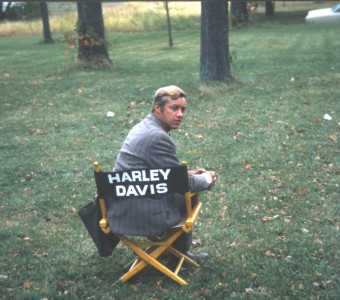 Actor Don Dubbins (Harley Davis) seated in his actor‚Äôs chair.